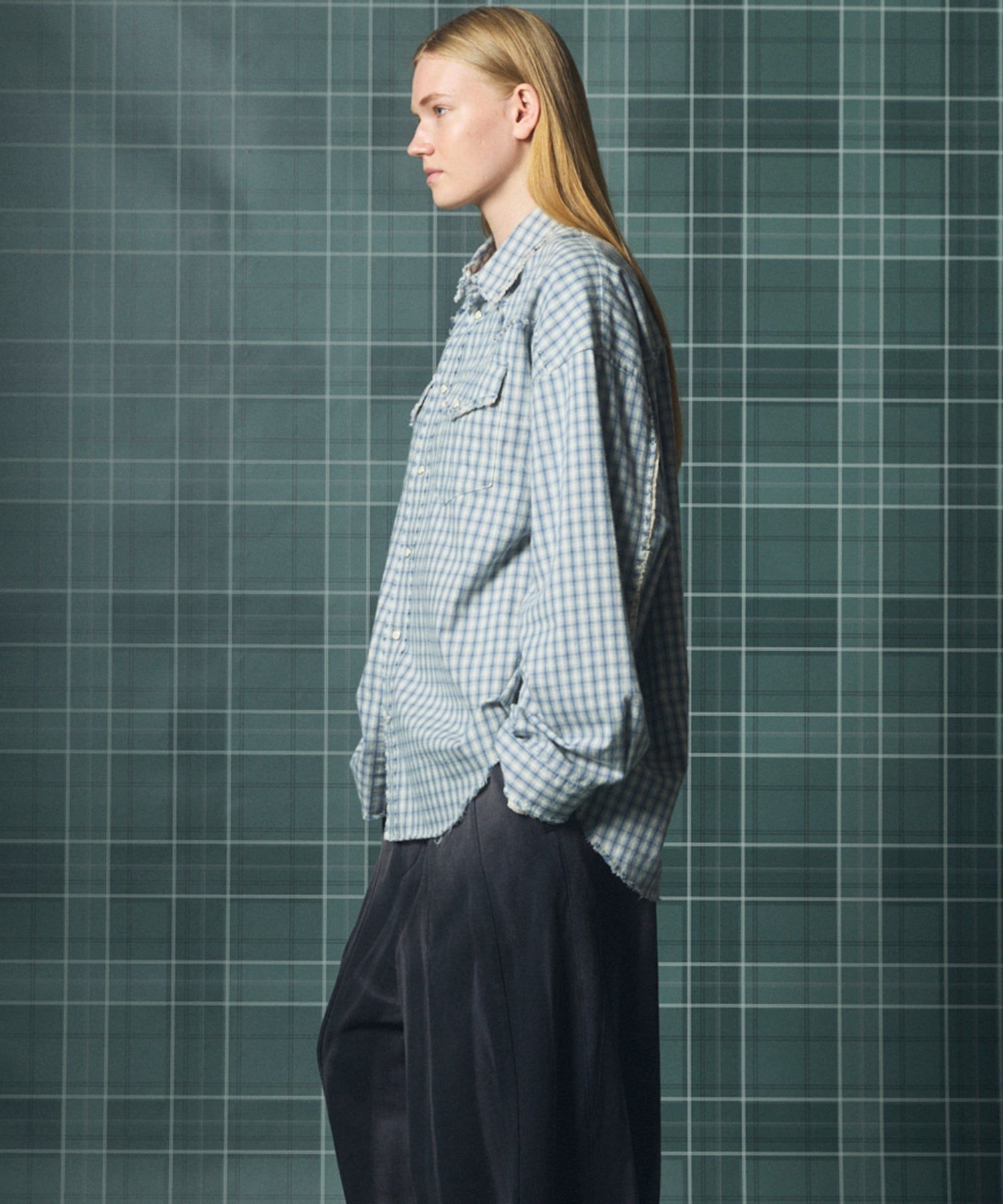 【26AW PRE-ORDER】デストロイダメージプライムオーバーコットンネルウエスタンシャツ