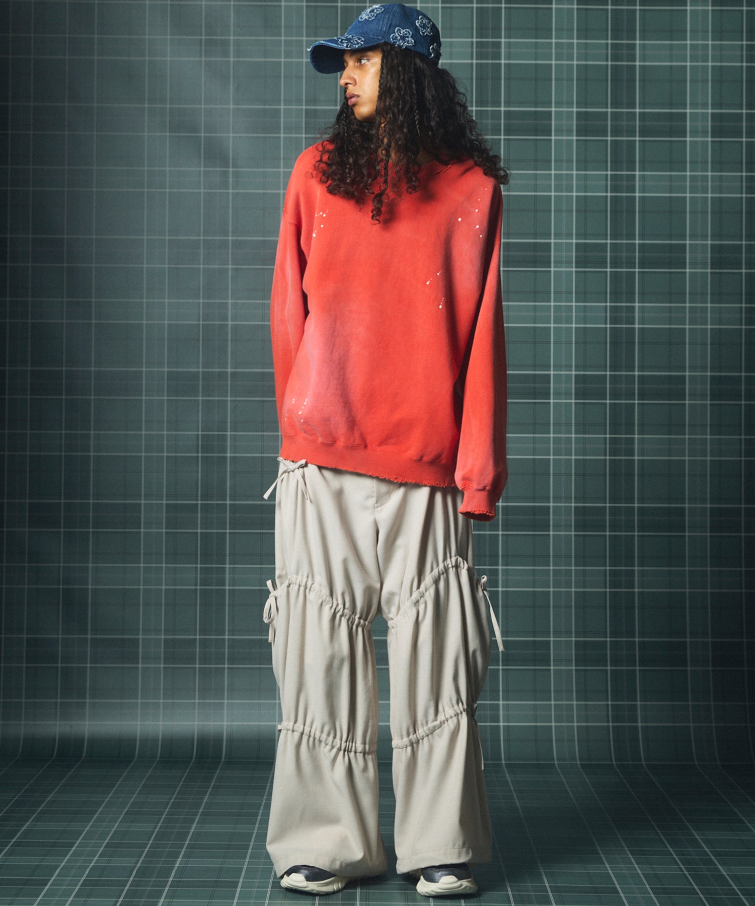 【26SS PRE-ORDER】Airy Striped Gabardine Prime-Wide Two-tuck Pants