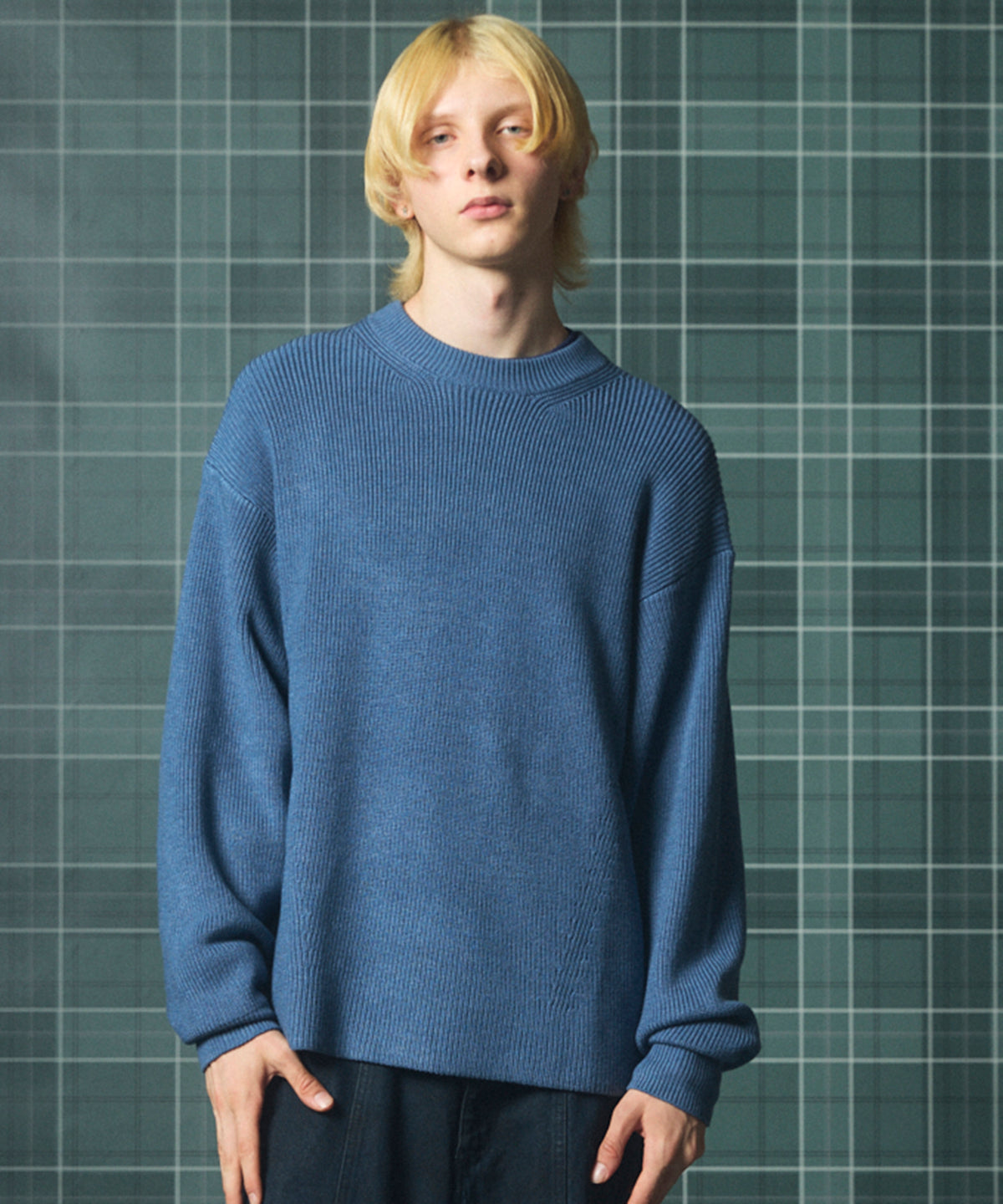 C/A Prime-Over Pullover Crew Neck Knit