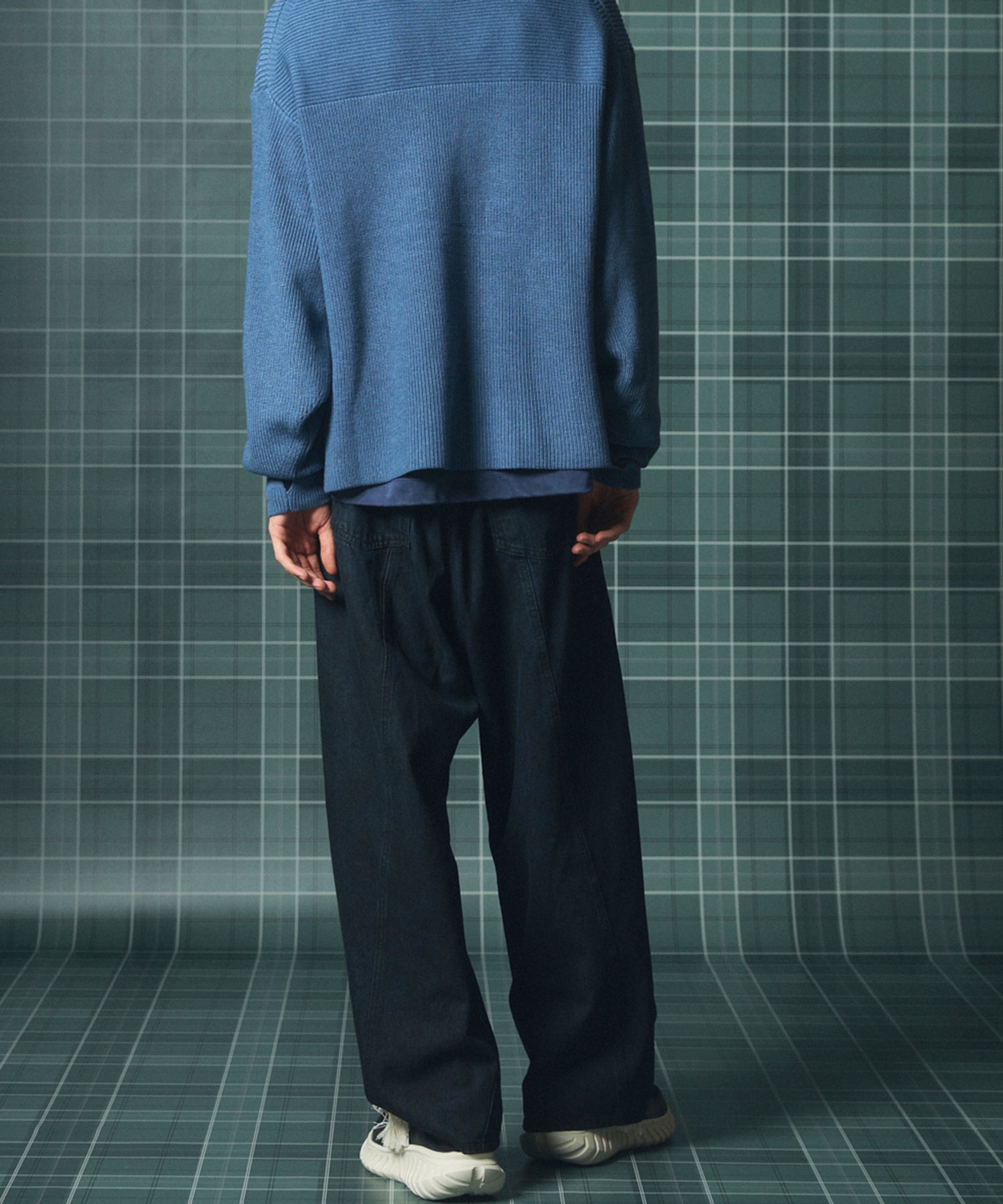 Three-Dimensional Cutting Denim Pants