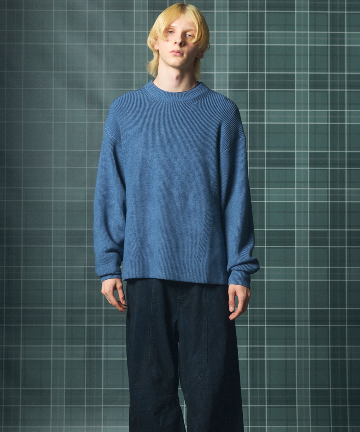 C/A Prime-Over Pullover Crew Neck Knit