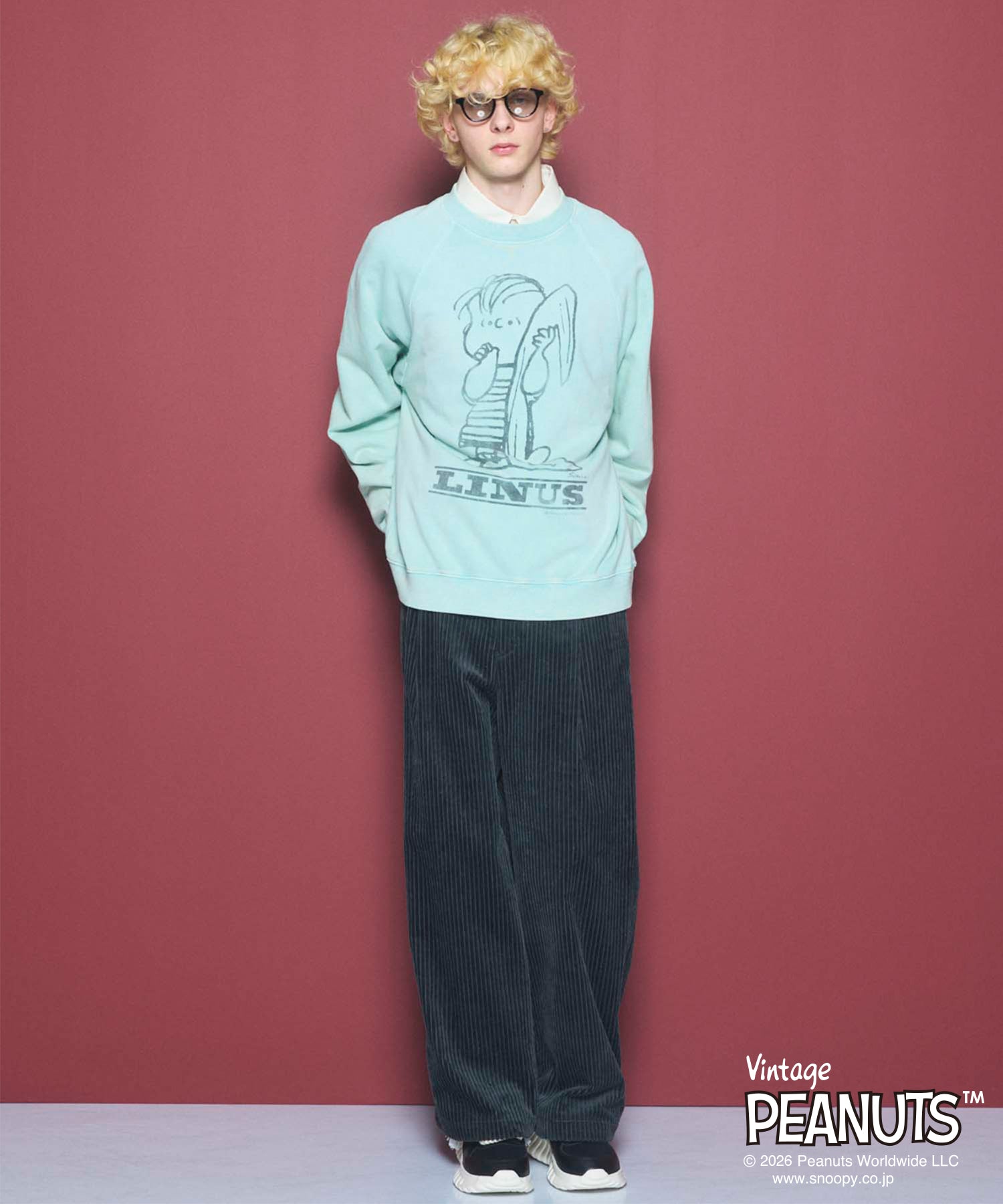 Wide-Wale Corduroy One-Tuck Pants