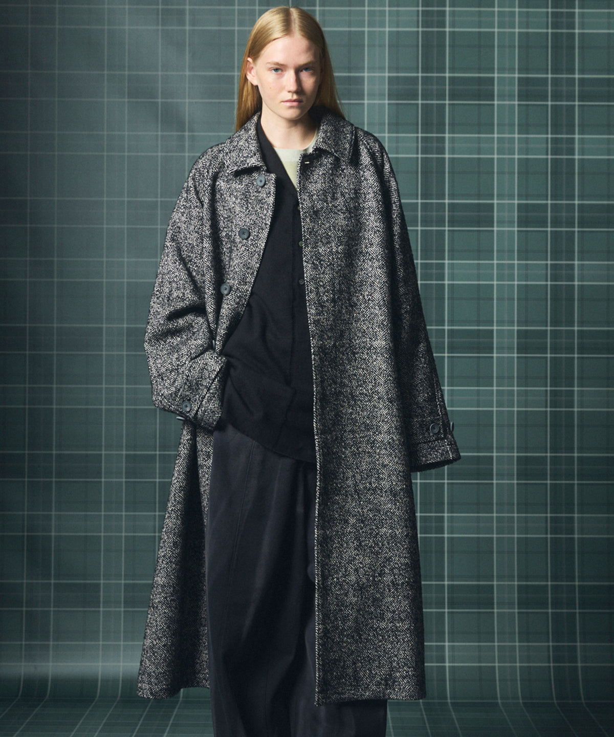 [26AW PRE-ORDER] [Italian dead stock fabric] Prime over regular collar shirt coat