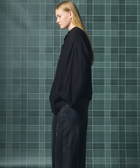 【26AW PRE-ORDER】ディープフロントネックプライムオーバー3Bウールリネンスキッパーシャツ