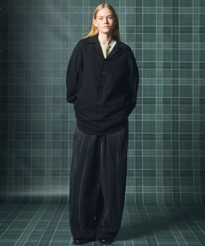 【26AW PRE-ORDER】ディープフロントネックプライムオーバー3Bウールリネンスキッパーシャツ