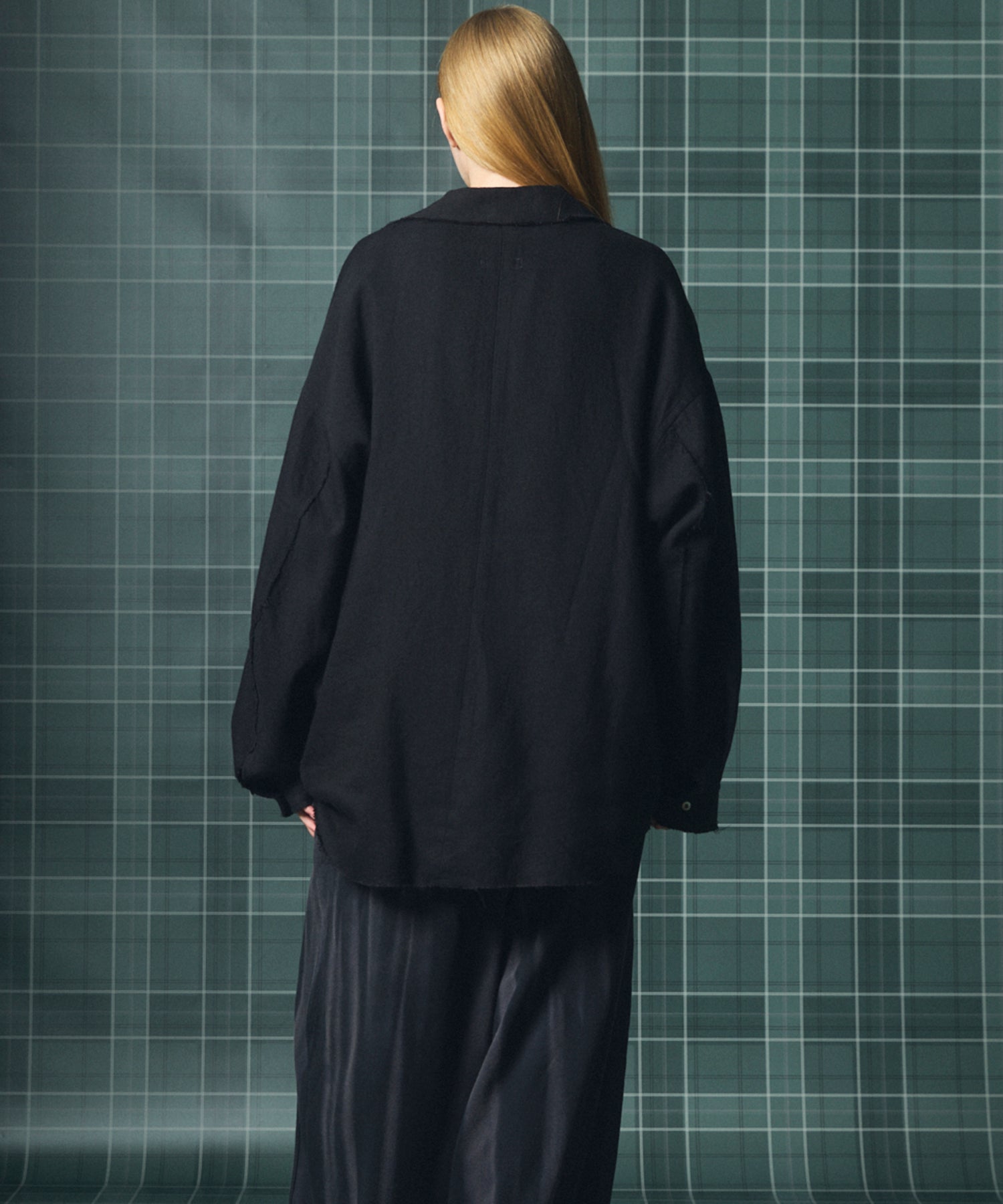 【26AW PRE-ORDER】ディープフロントネックプライムオーバー3Bウールリネンスキッパーシャツ