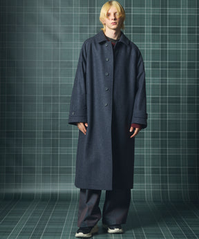 【26AW PRE-ORDER】【Italian Dead Stock Fabric】プライムオーバーステンカラーコート