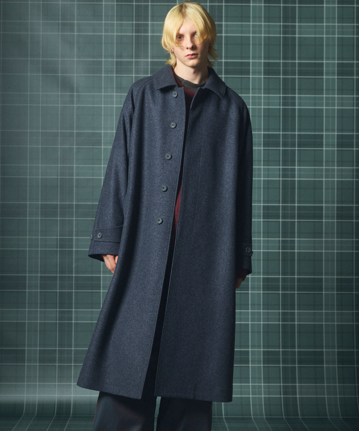 [26AW PRE-ORDER] [Italian dead stock fabric] Prime over regular collar shirt coat
