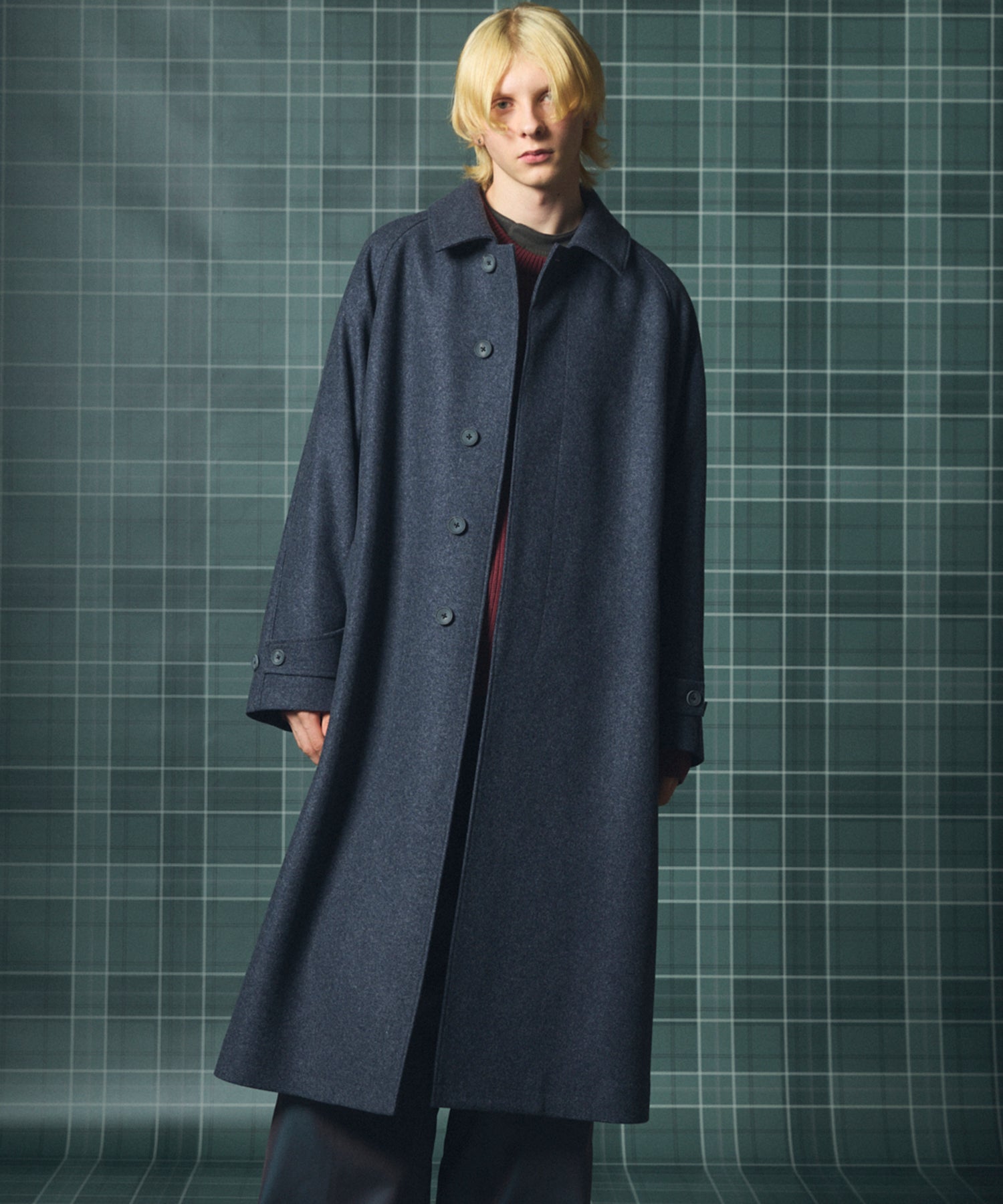 【26AW PRE-ORDER】【Italian Dead Stock Fabric】プライムオーバーステンカラーコート