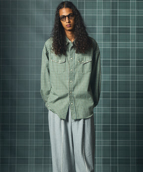 【26AW PRE-ORDER】デストロイダメージプライムオーバーコットンネルウエスタンシャツ