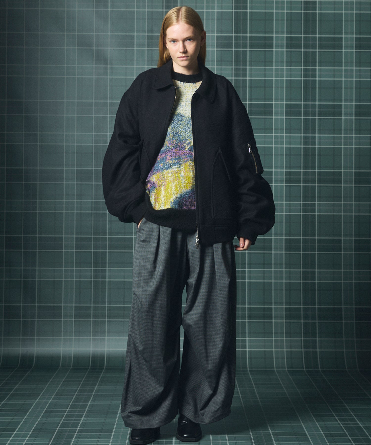 [26AW PRE-ORDER] Banana Curve Silhouette Prime-Wide Cargo Trousers