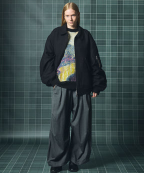 [26AW PRE-ORDER] Banana Curve Silhouette Prime-Wide Cargo Trousers