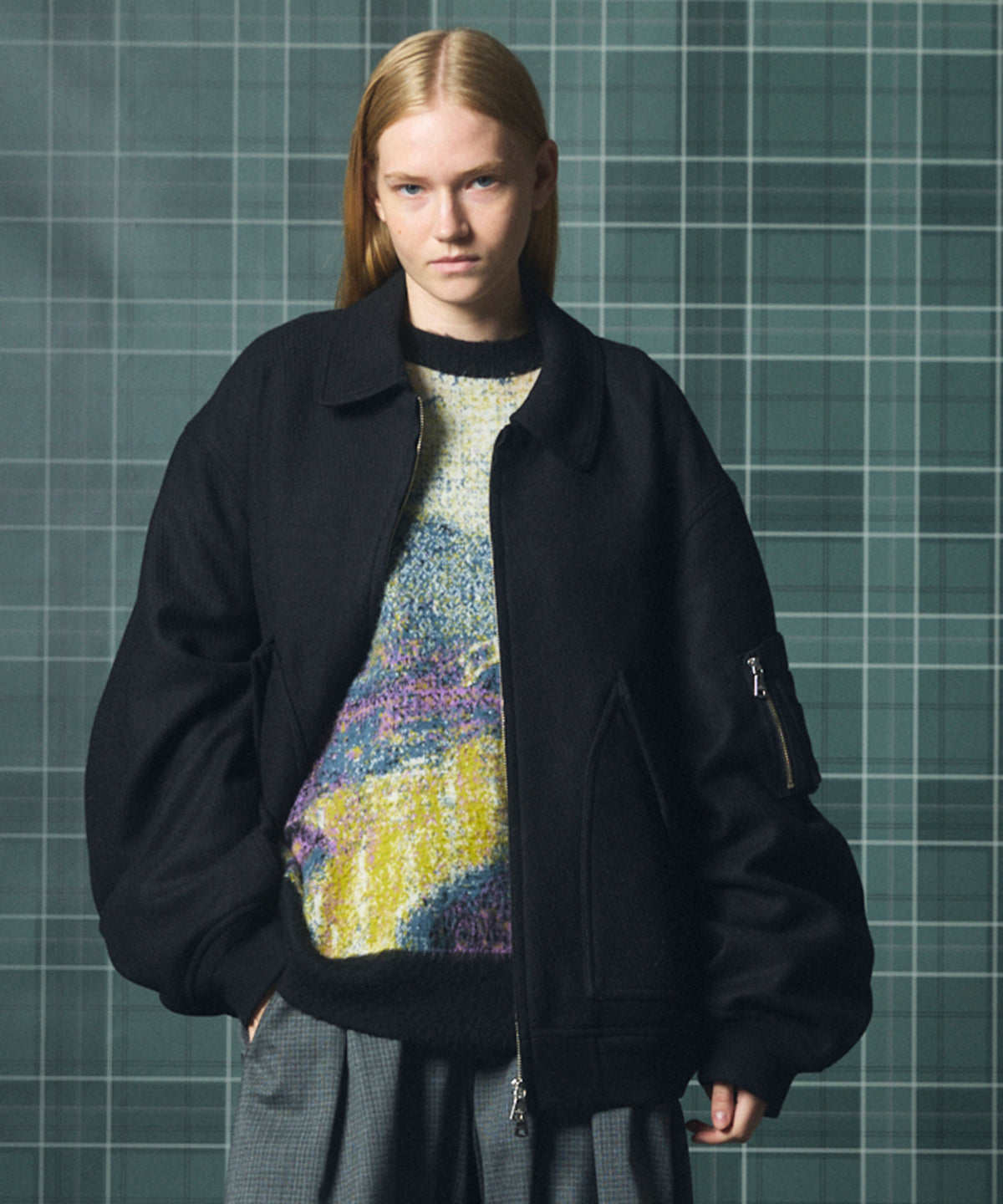 [26AW PRE-ORDER] [Italian dead stock fabric] Prime over regular collar shirt coat
