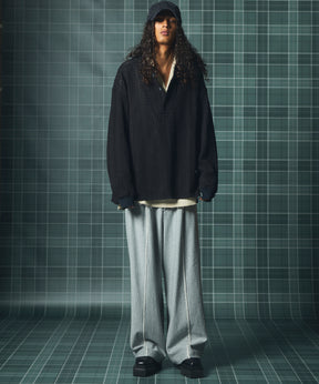 【26AW PRE-ORDER】ディープフロントネックプライムオーバー3Bウールリネンスキッパーシャツ