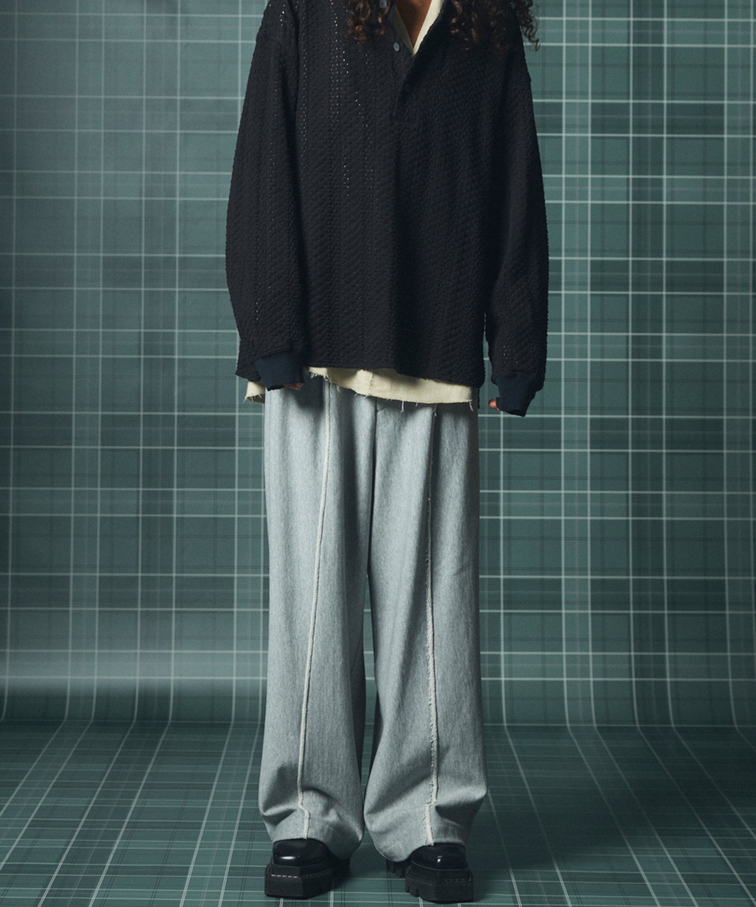 【26AW PRE-ORDER】ヘビーウェイトスウェットプライムワイドピンタックイージーパンツ