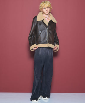 【26AW PRE-ORDER】페이드 인 사이드 아웃 프라임 와이드 3D 전환 스웨트 팬츠