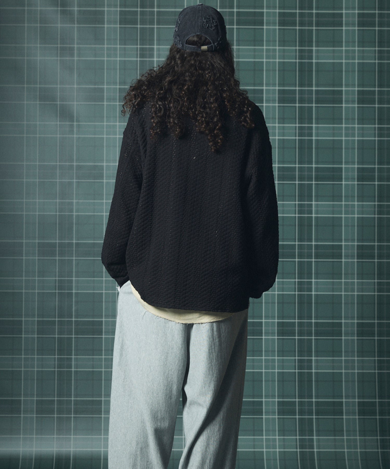 【26AW PRE-ORDER】コットンバルファレースプライムオーバーヘンリーネックロングスリーブニットTシャツ