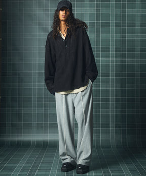 【26AW PRE-ORDER】コットンバルファレースプライムオーバーヘンリーネックロングスリーブニットTシャツ