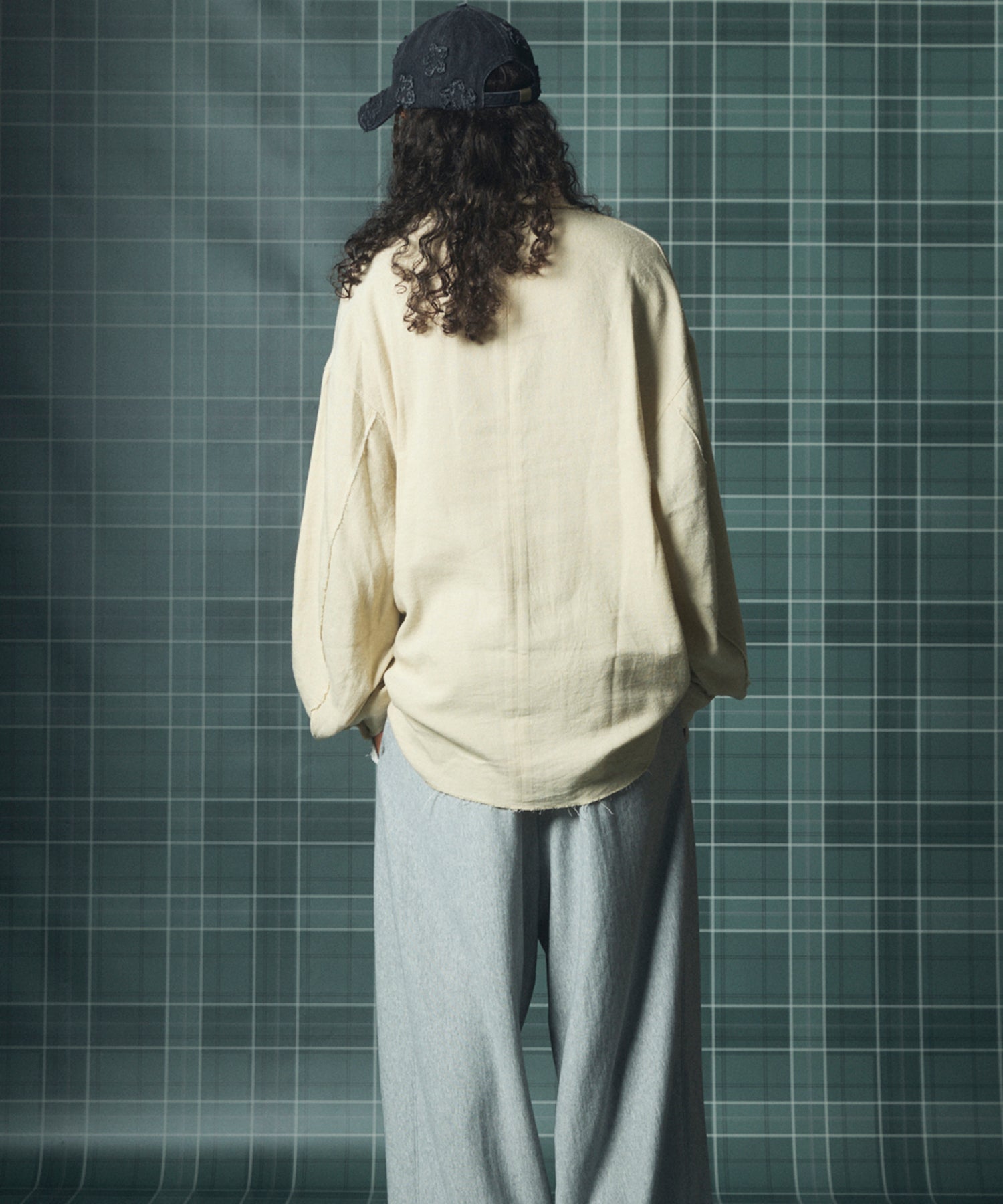 【26AW PRE-ORDER】ディープフロントネックプライムオーバー3Bウールリネンスキッパーシャツ