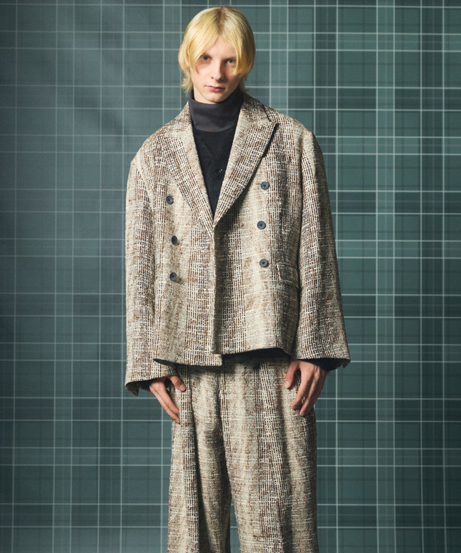 【Italian Dead Stock Fabric】Prime-Over Regular Collar Long Sleeve Shirt