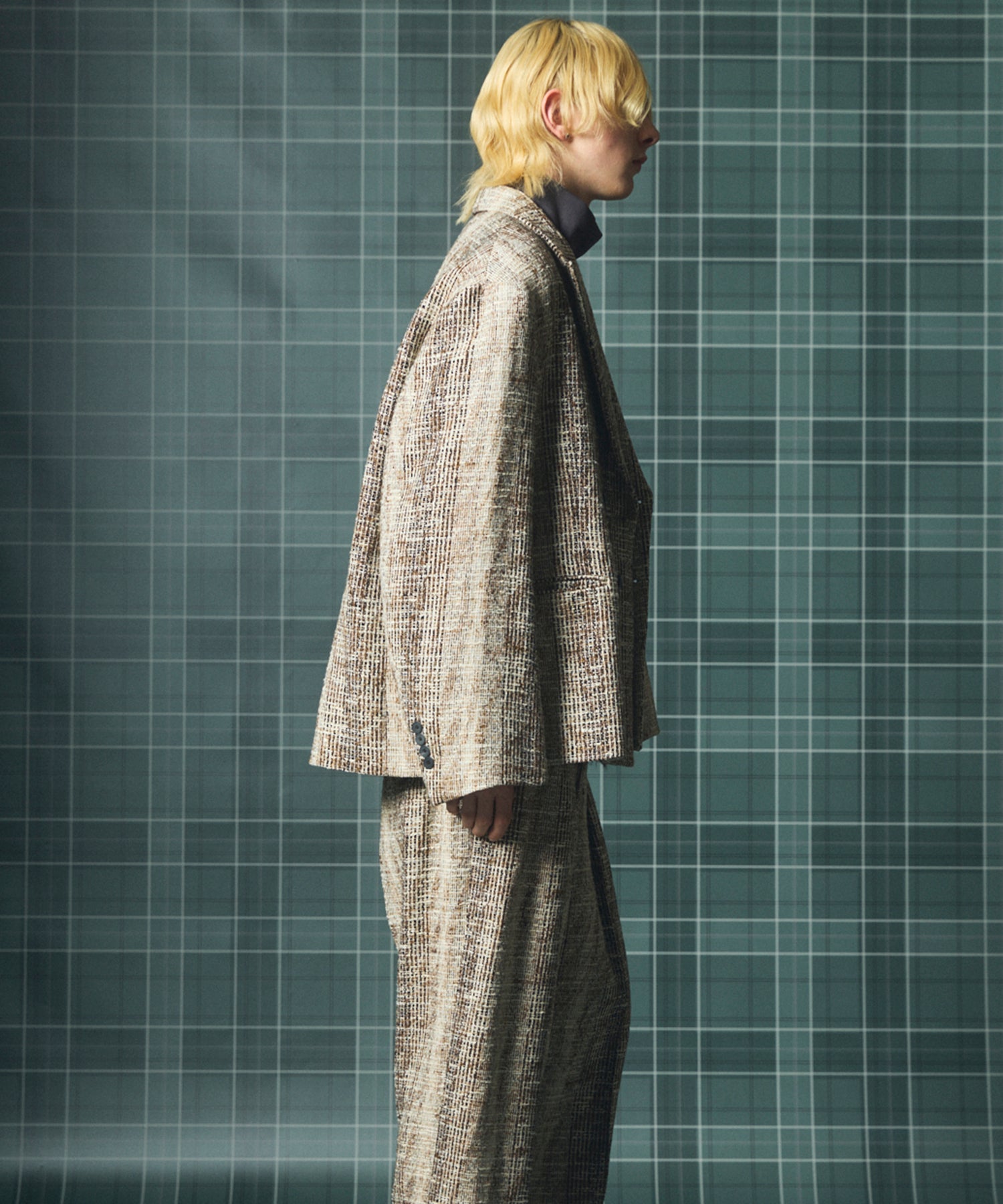 【Italian Dead Stock Fabric】Prime-Over Regular Collar Long Sleeve Shirt
