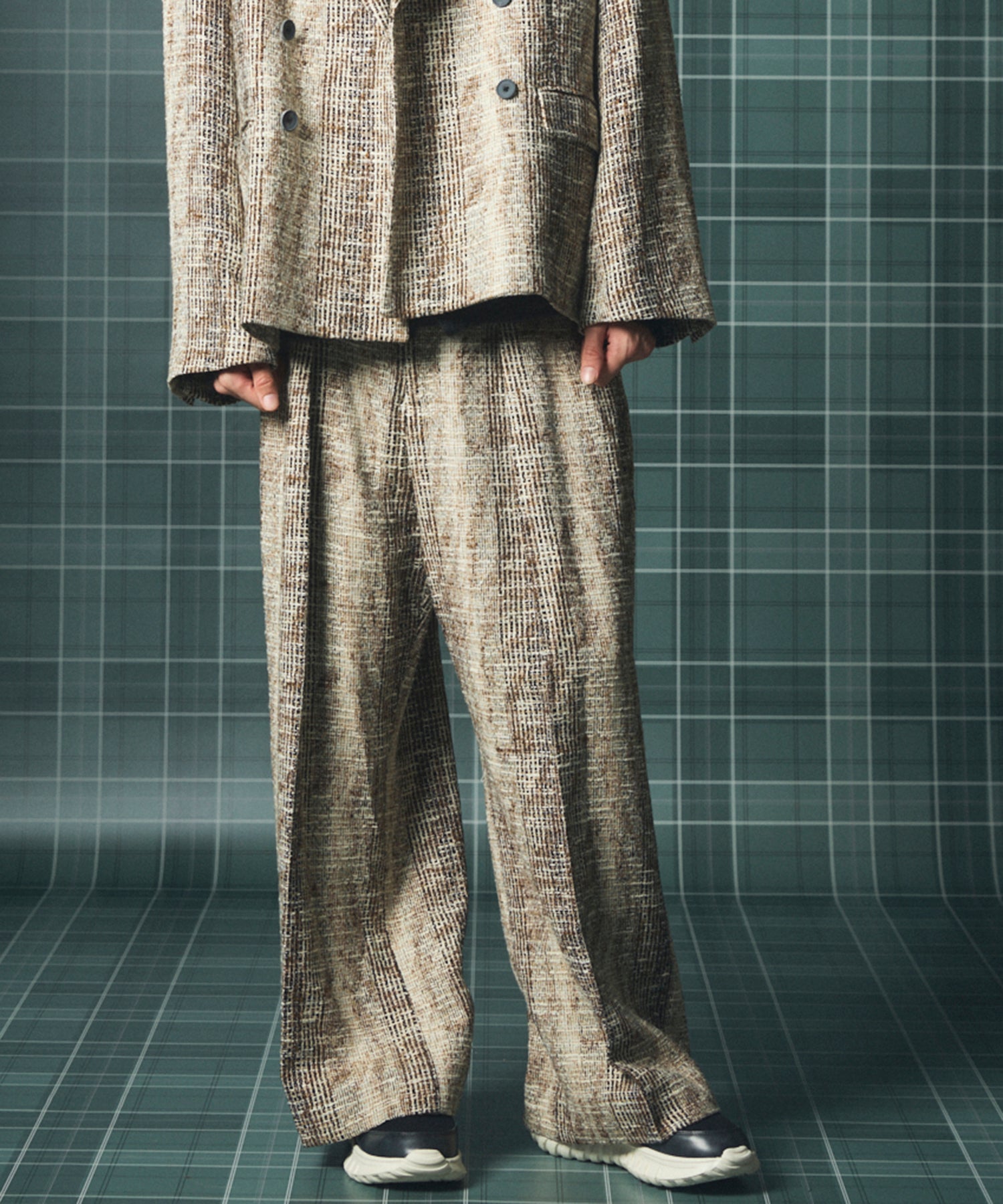 [Italian Dead Stock Fabric] Prime-Over Regular Collar Long Sleeve Shirt