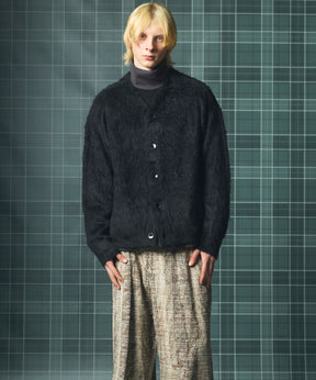 【26AW PRE-ORDER】シャギーニットプライムオーバーYネックカーディガン