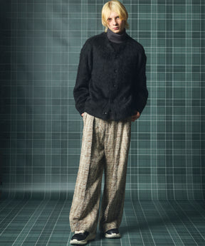 【26AW PRE-ORDER】シャギーニットプライムオーバーYネックカーディガン