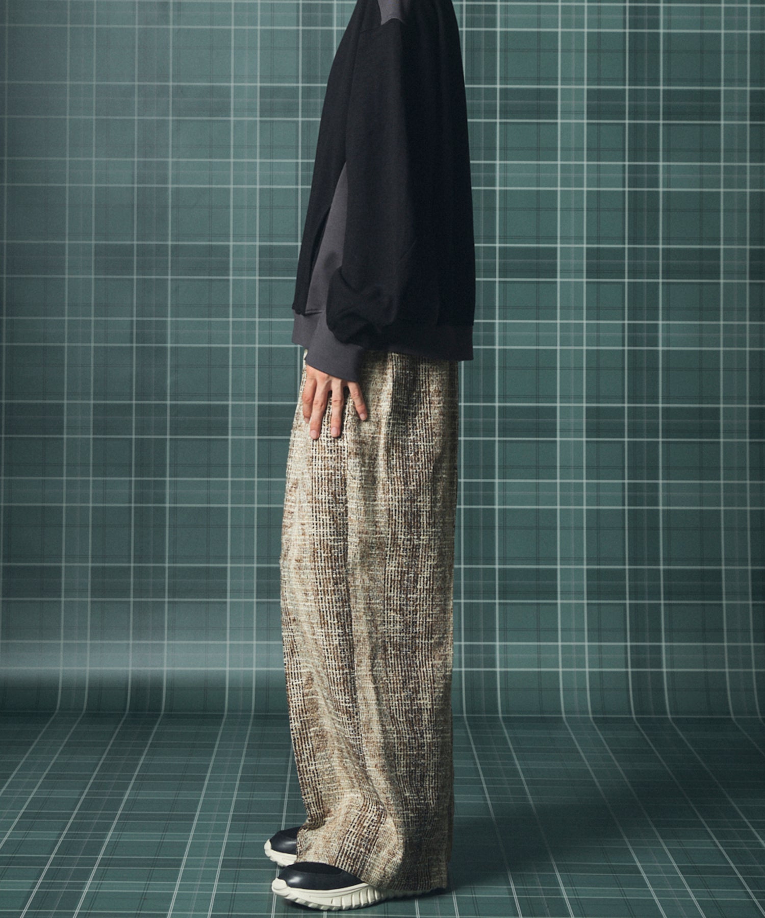 [Italian Dead Stock Fabric] Prime-Over Regular Collar Long Sleeve Shirt