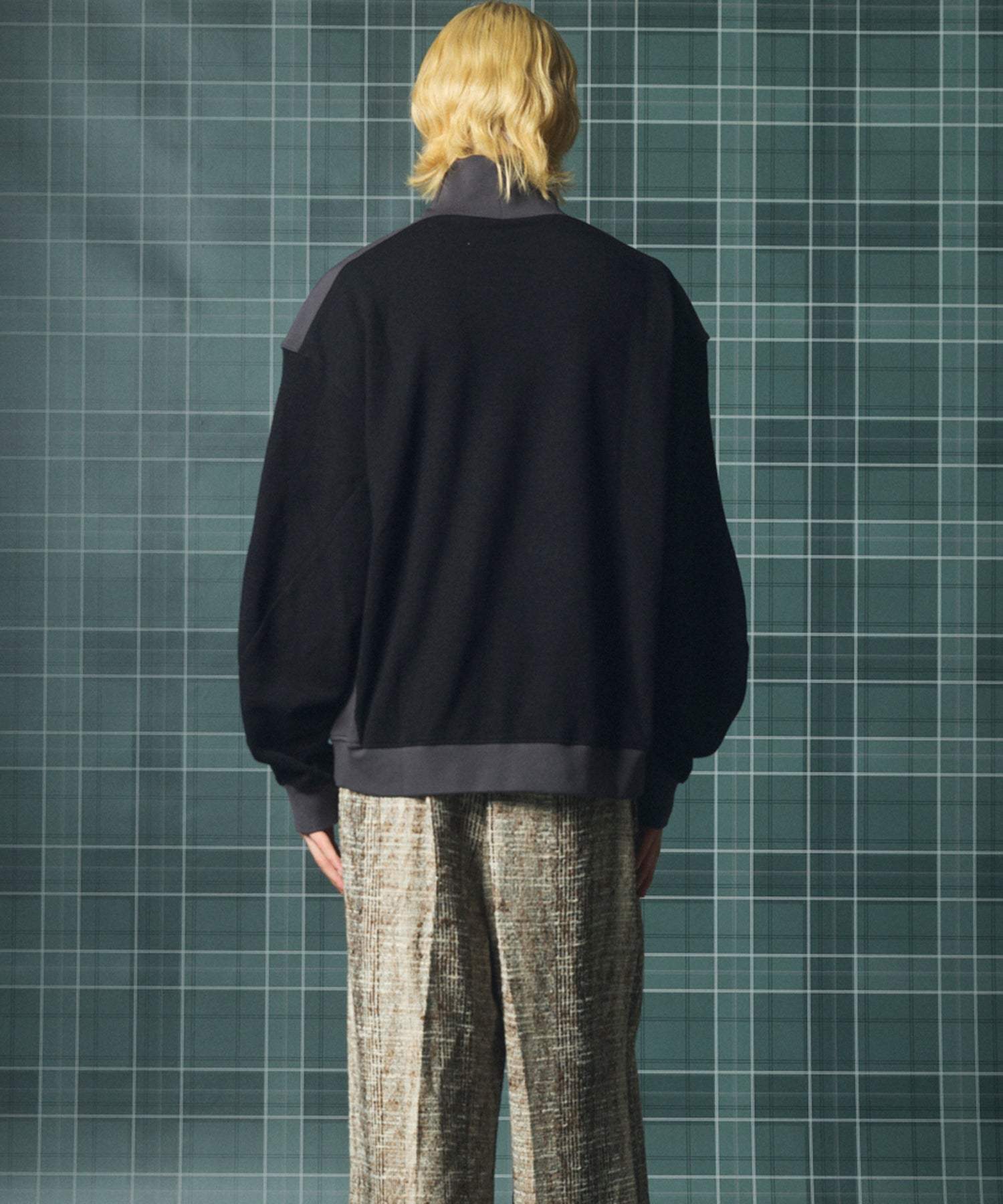 【26AW PRE-ORDER】カラースイッチングアクリルウールポンチプライムオーバーモックネックスウェット