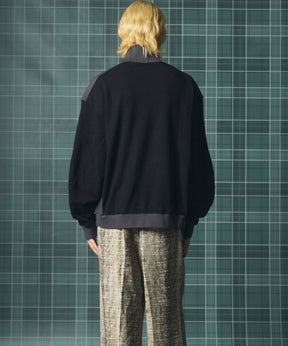 【26AW PRE-ORDER】カラースイッチングアクリルウールポンチプライムオーバーモックネックスウェット
