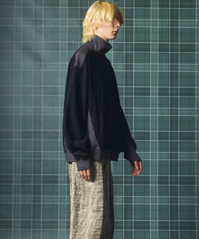 【26AW PRE-ORDER】カラースイッチングアクリルウールポンチプライムオーバーモックネックスウェット