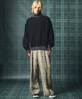 【26AW PRE-ORDER】カラースイッチングアクリルウールポンチプライムオーバーモックネックスウェット
