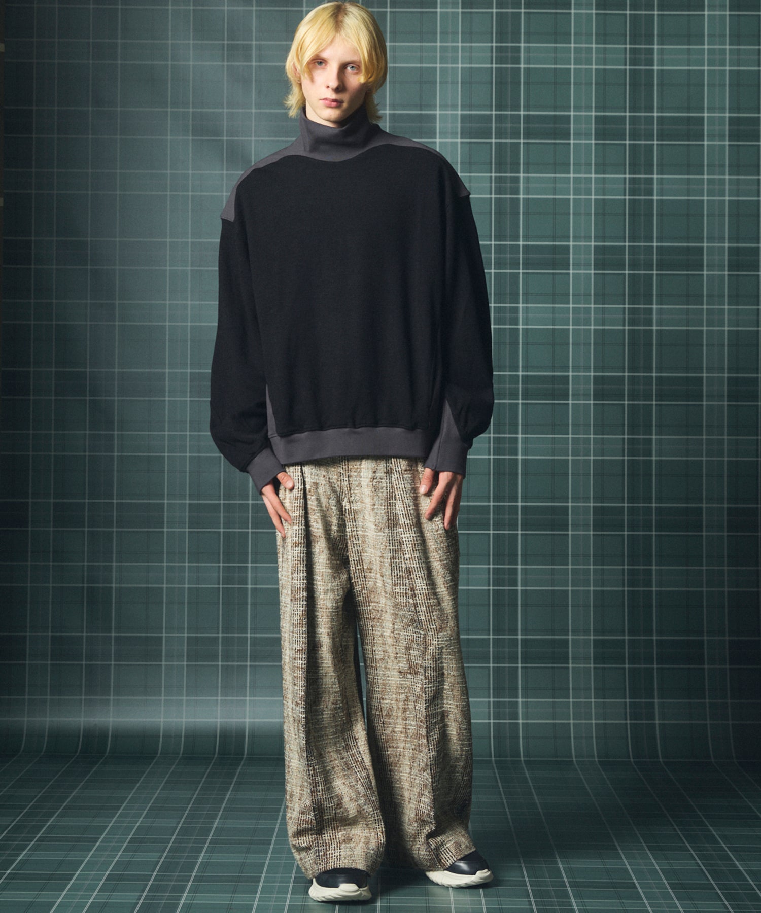 [Italian Dead Stock Fabric] Prime-Over Regular Collar Long Sleeve Shirt