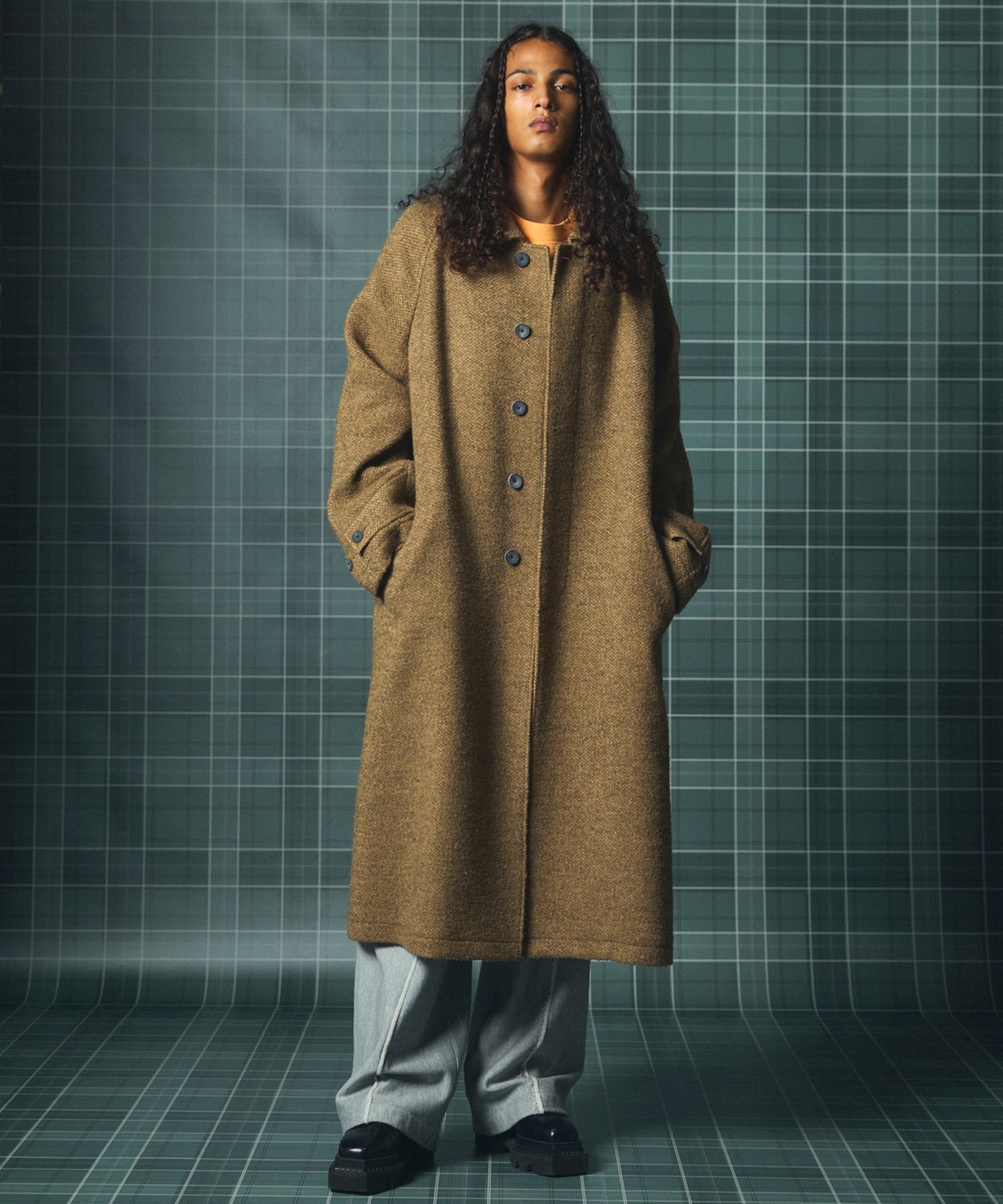 【26AW PRE-ORDER】【Italian Dead Stock Fabric】プライムオーバーステンカラーコート