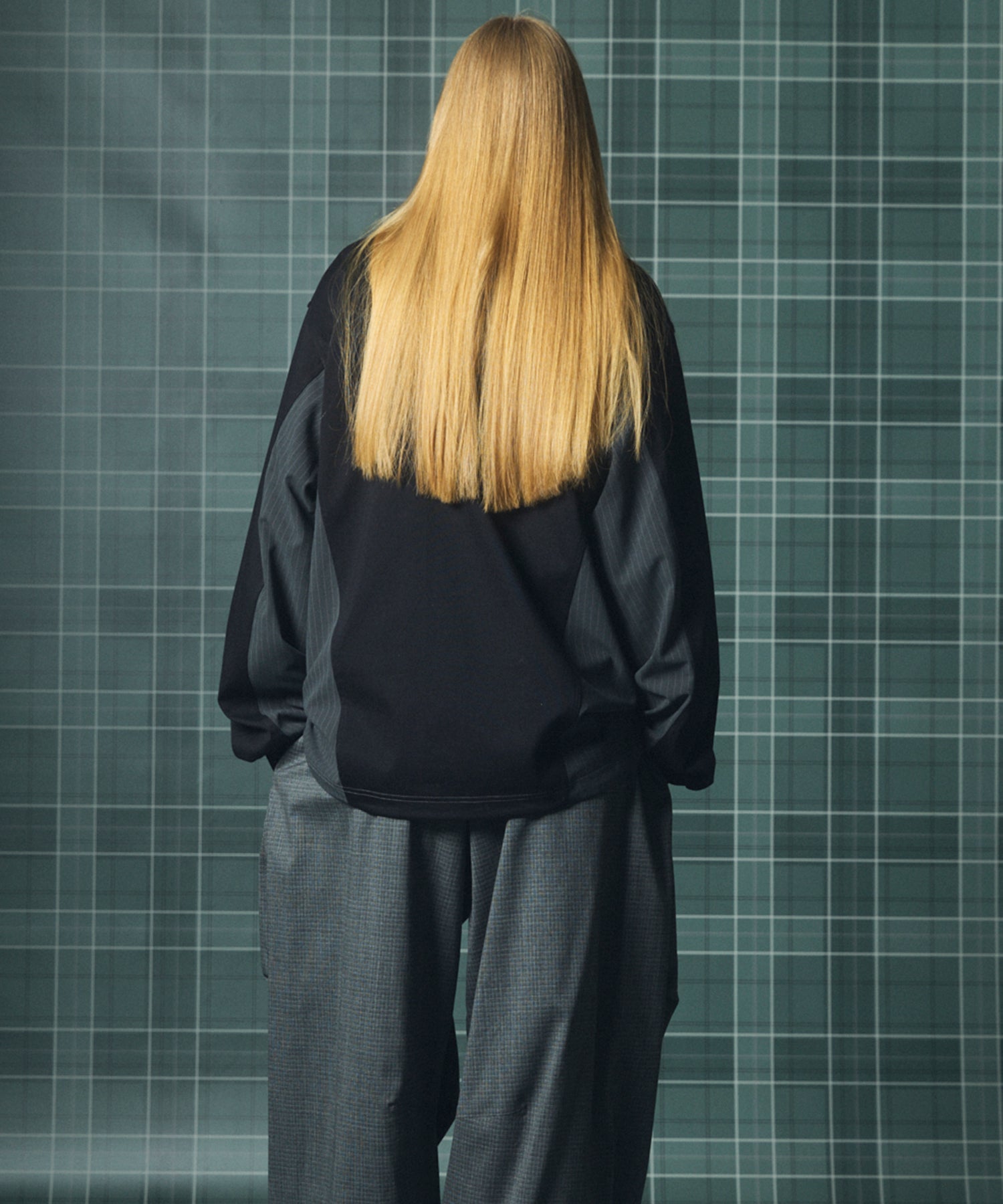 【26aw PRE-ORDER】纯棉巴尔法蕾丝超领亨利领长袖针织T恤