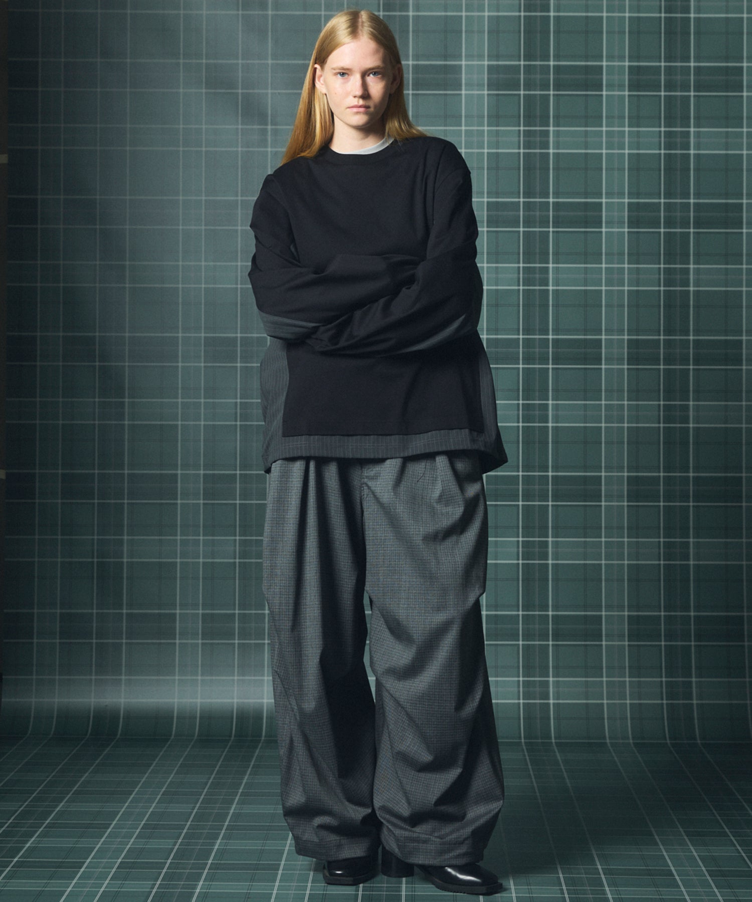 [26AW PRE-ORDER] Banana Curve Silhouette Prime-Wide Cargo Trousers