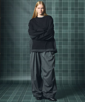 [26AW PRE-ORDER] Banana Curve Silhouette Prime-Wide Cargo Trousers