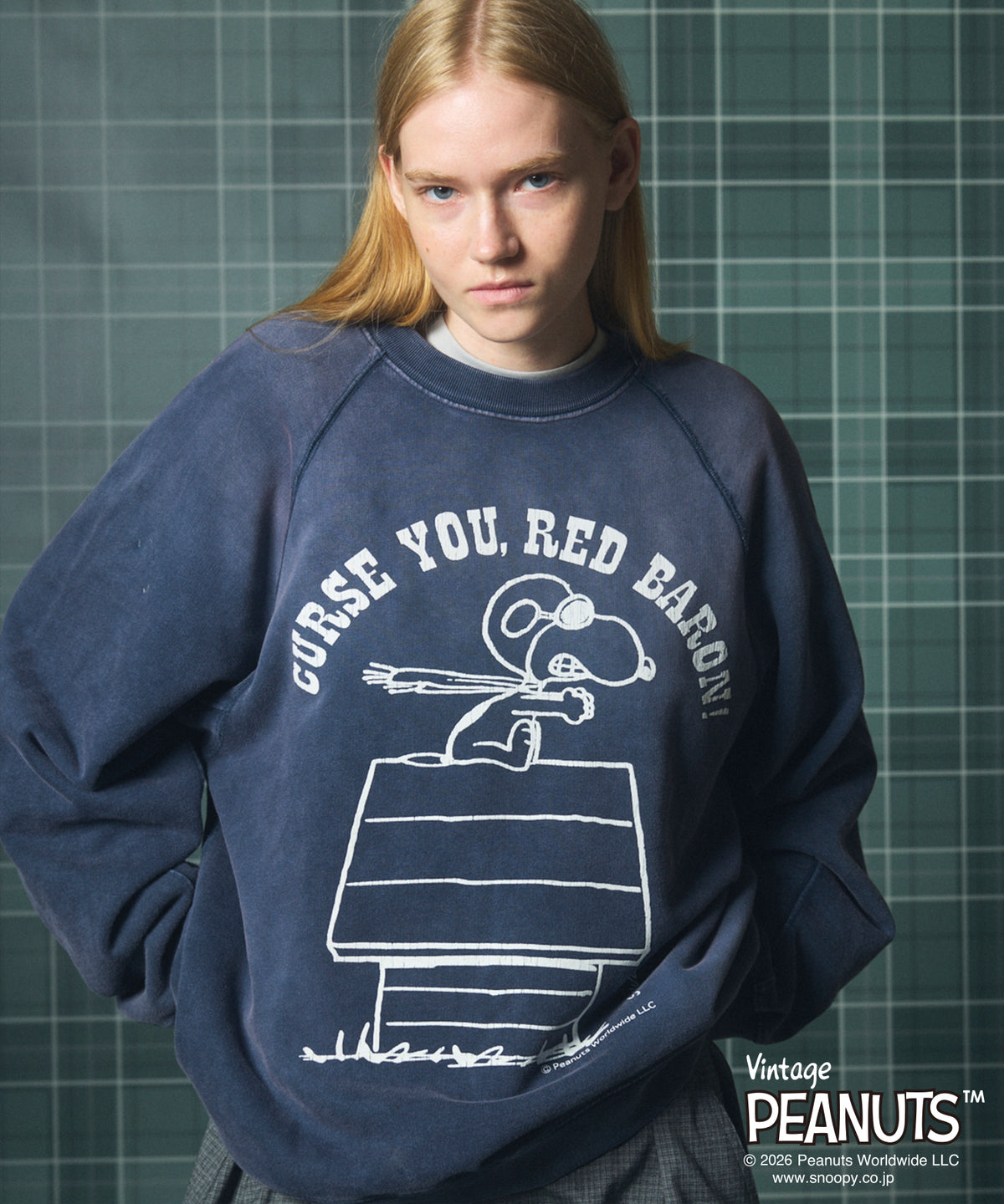 【26AW PRE-ORDER】「PEANUTS」- CHOCKS -프라임오버크루넥스웨트