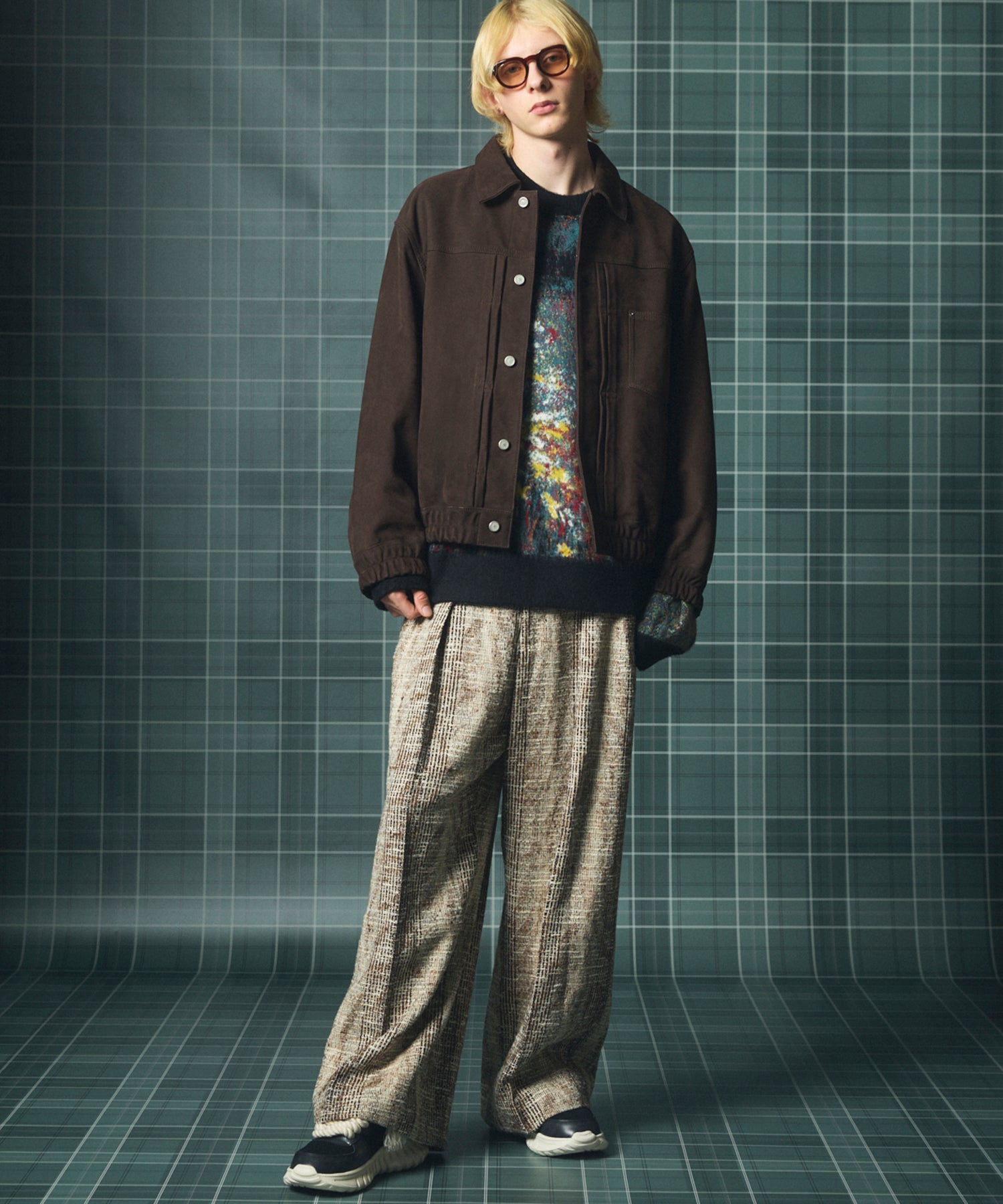 [Italian Dead Stock Fabric] Prime-Over Regular Collar Long Sleeve Shirt