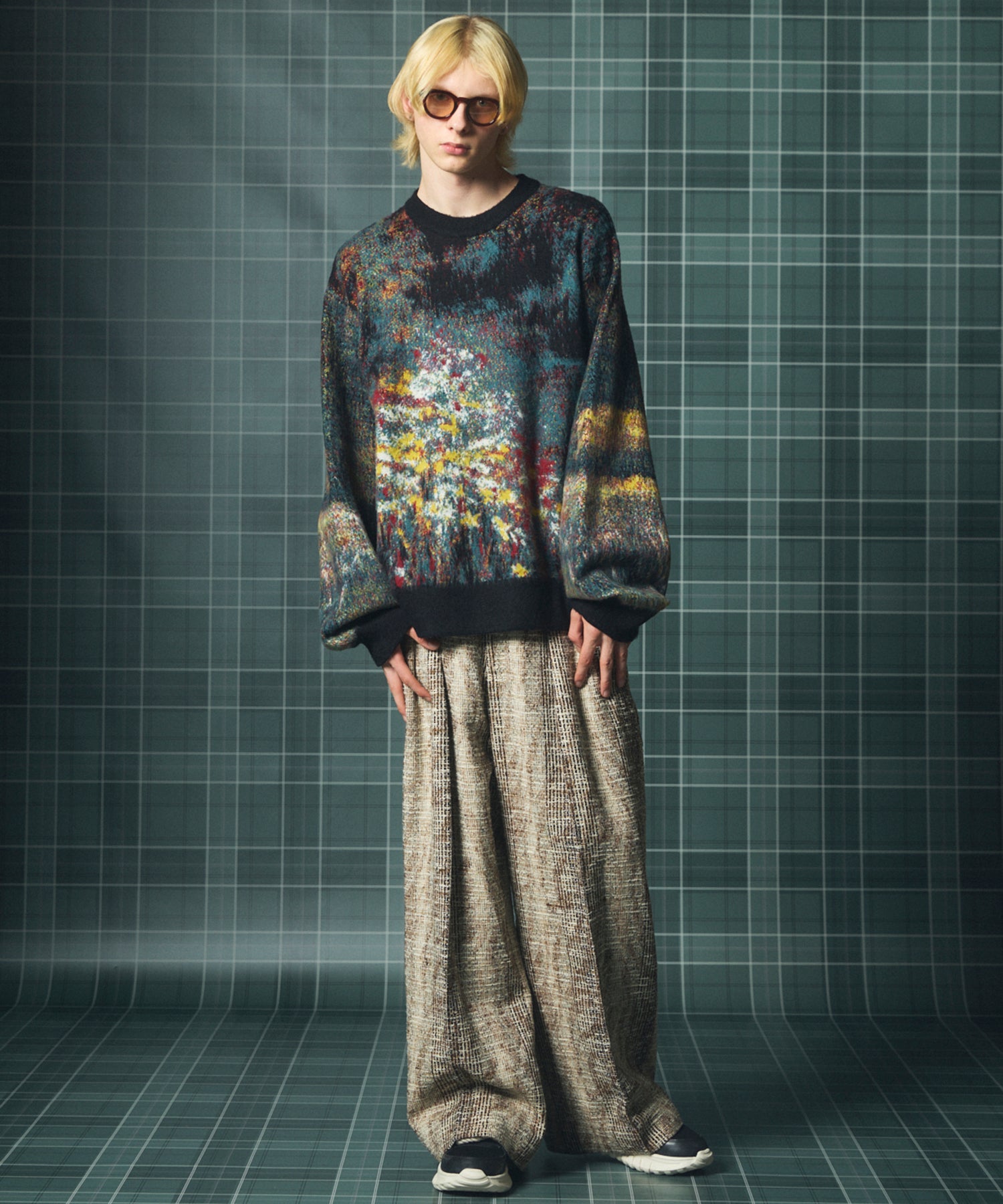 [Italian Dead Stock Fabric] Prime-Over Regular Collar Long Sleeve Shirt