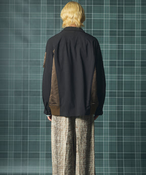 【26AW PRE-ORDER】MA-1ドッキングプライムオーバーロングスリーブシャツ