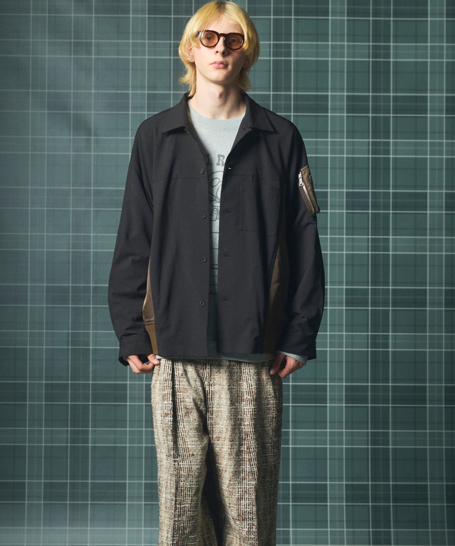 【26AW PRE-ORDER】MA-1ドッキングプライムオーバーロングスリーブシャツ