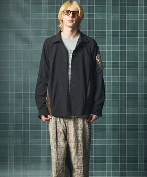 【26AW PRE-ORDER】MA-1ドッキングプライムオーバーロングスリーブシャツ