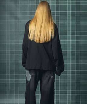 Airy Striped Gabardine Prime-Over Short-sleeved Shirt