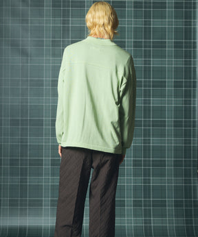 Airy Striped Gabardine Prime-Over Short-sleeved Shirt