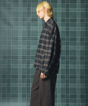 【Italian Dead Stock Fabric】Prime-Over Regular Collar Long Sleeve Shirt