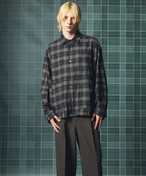 【Italian Dead Stock Fabric】Prime-Over Regular Collar Long Sleeve Shirt