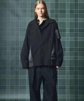 【26AW PRE-ORDER】MA-1ドッキングプライムオーバーロングスリーブシャツ