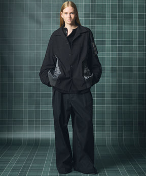 [26AW PRE-ORDER] Banana Curve Silhouette Prime-Wide Cargo Trousers